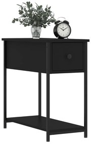 Mesa de cabeceira 30x60x60 cm derivados de madeira preto