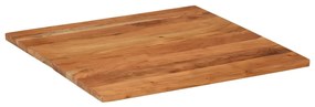 Tampo de mesa quadrado 70x70x2,5 cm madeira de acácia maciça