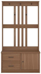 Árvore de Hall SANDNES 87x40x159,5 cm Madeira Maciça de Pinho