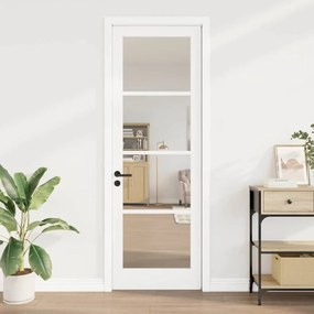 vidaXL porta interior com vidro "ORKDAL" branca 78x232x4 cm