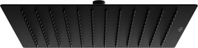 Mexen Slim chuveiro 30 x 30 cm, preto - 79130-70