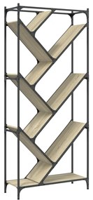 Estante 79x30x180 cm derivados de madeira/metal carvalho sonoma