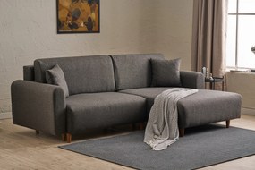 Sofá-Cama de Canto Mane – Antracite – 246x85x160 cm