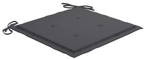 Cadeiras de jantar p/ jardim 6 pcs c/ almofadões acácia maciça