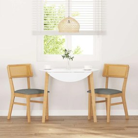 Cadeiras de jantar com almofadões 2 pcs madeira maciça