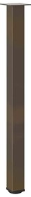 Pés para mesa de bar 4 peças aço natural 110-112 cm aço