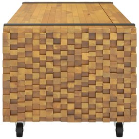 Mesa de centro 110x45x35 cm madeira maciça teca