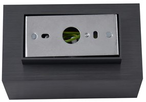 Candeeiro de Parede Moderno Cor de Aço Quadrado 2-Luzes GU10 50mm - Sandy