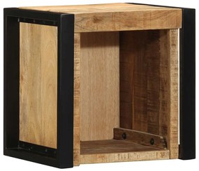 Mesa de cabeceira 40x35x40 cm madeira maciça manga áspera