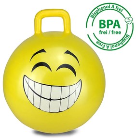 Bola saltitante Smile amarelo 450mm