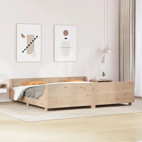Cama sem colchão 180x200 cm madeira de pinho maciça