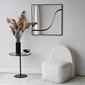 Espelho Abstract – Preto – 70 cm x 70 cm