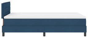 Cama Box Spring com Colchão Azul 120x200 cm Tecido