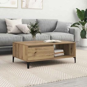 vidaXL Mesa de centro carvalho artisiano 90 x 60 x 35 cm