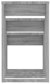 Mesas de encastrar 3 pcs derivados de madeira cinzento sonoma
