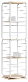 Estante giratória de 4 níveis para espaços pequenos | VASAGLE | 43 x 43 x 158 cm | LLS127W67.