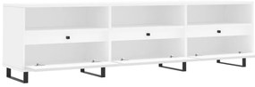 Móvel de TV 150x30x44,5 cm derivados de madeira branco