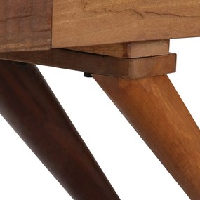 Aparador em madeira recuperada maciça 110x30x75 cm castanho