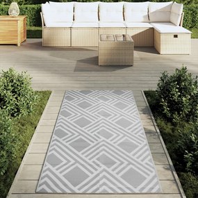 Tapete de exterior 80x150 cm ARAKIL PP cinzento