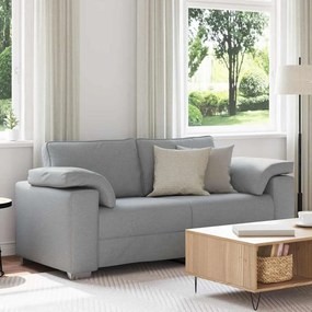 vidaXL Sofá Loveseat Cinza Claro - 140 cm Tecido