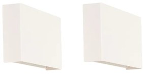 Conjunto de 2 Apliques de Parede Modernos Brancos - Otan Moderno