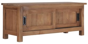 vidaXL Móvel de TV 90x30x35 cm madeira de teca maciça