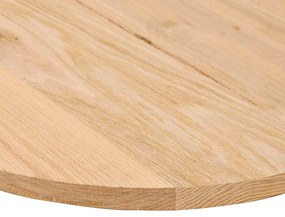 Tampo de mesa 100x50x2 cm madeira de carvalho maciça oval