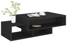 Mesa de centro 105x55x32 cm contraplacado preto