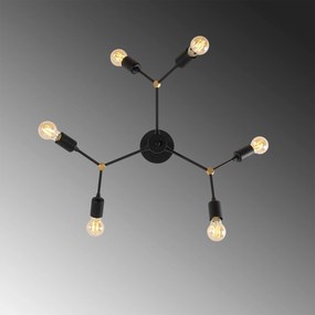 Candeeiro Suspenso Sparrow – Preto – 67 x 67 cm