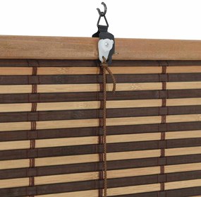 Persiana de Janela com cortinas Manual Castanho 60 x 220 cm Bambu