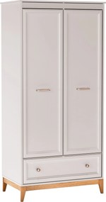 Roupeiro Sonfera 109, Carvalho, Caxemira, 193x92x55cm, 84.4 kg, Portas para roupeiro: Com dobradiças
