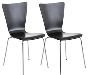 Conjunto de 2 cadeiras cozinha e jantar Aaron 43 x 84 x 50 cm Preto