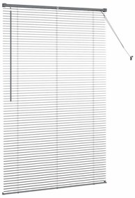 Persiana de Janela Cinzento-escuro 120 x 175 cm Alumínio