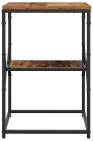 Mesa Lateral vidaXL Madeira Velha 41x40x60 cm Madeira Reforçada