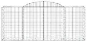 Cestos gabião arqueados 5pcs 300x50x120/140cm ferro galvanizado