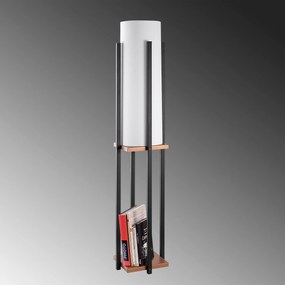 Candeeiro de Pé 7127 – Preto e Cobre – 25 x 25 x 130 cm