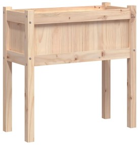 Vasos/floreiras de jardim com pernas 2 pcs pinho maciço