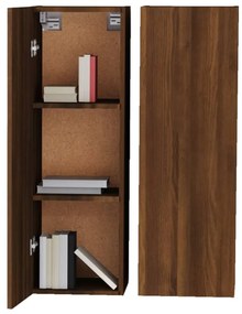 Móveis de TV 2 pcs 30,5x30x90 cm madeira cor carvalho castanho