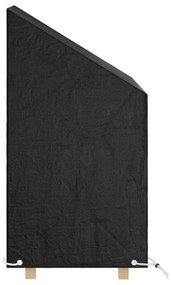 Capas cadeiras jardim 2 pcs 8 ilhós 65x65x80/120 cm polietileno