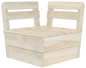 6 pcs conjunto lounge de paletes madeira de abeto impregnada