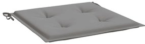 Almofadões p/ cadeiras de jardim 4 pcs tecido oxford cinza