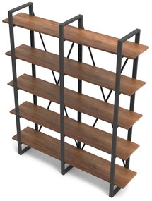 Estante MN05 – Nogueira – 154,8 x 180 x 34 cm