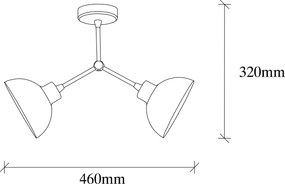 Candeeiro Dram – Vintage – 46 x 15 cm