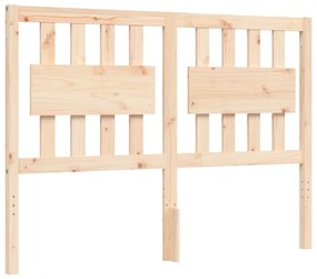 Estrutura de cama de casal c/ cabeceira madeira maciça