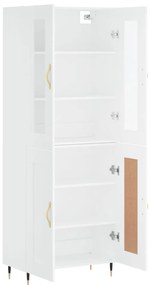 Armário alto 69,5x34x180 cm derivados de madeira branco
