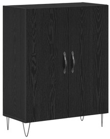 Armário Alto vidaXL Carvalho Preto 69,5x34x180 cm Madeiras de Engenhar