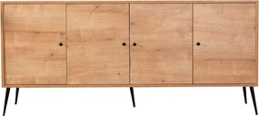 Console Violet – Oak/Black – 180 cm x 81 cm x 35 cm