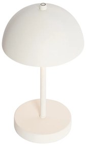 Candeeiro de mesa de exterior branco recarregável com dimmer de 3 níveis - Keira