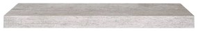 Prateleiras de parede 4 pcs 60x23,5x3,8cm MDF cinzento-cimento