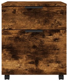 Arquivador móvel 45x38x54cm derivados madeira carvalho fumado